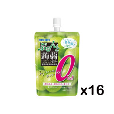 [N-0040-02] 오리히로 곤약젤리 머스캣 제로칼로리 스탠딩 130g X 16개