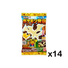 [N-0050] 포켓몬 놀이용 과자(화석박물관) 초콜릿맛 23g X 14개